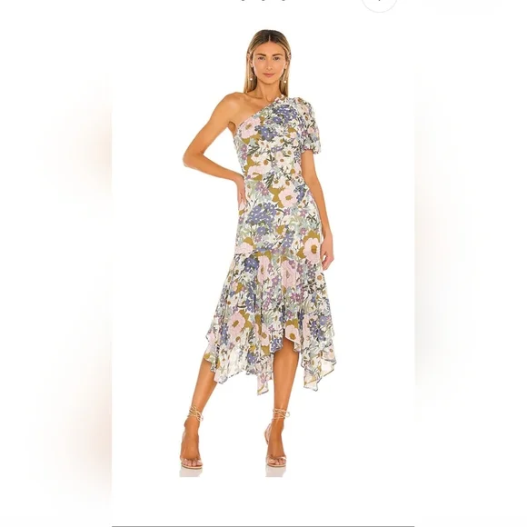 NWOT! Posh ASTR The Label Anthro Santorini Women's Dress Retro Floral Size XS - Picture 4 of 15